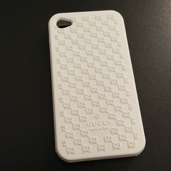 white gucci phone case
